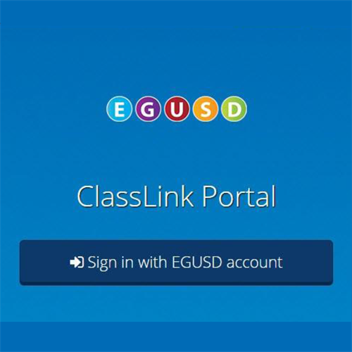 EGUSD ClassLink Portal - sign in with EGUSD account